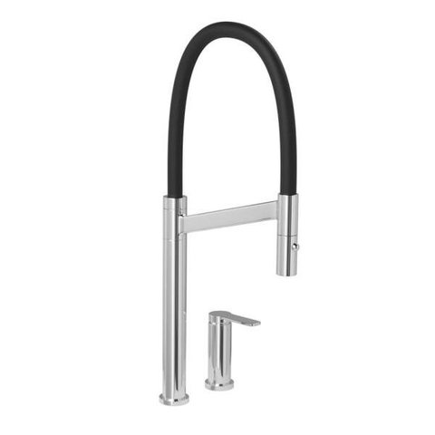 Misturador Monocomando Cozinha Mesa Bica Alta Deca Colore Cromado e Preto 2289.C.PT