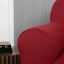 Ver imagem 3 de Capa para Sofá 02 Lugares Avulsa Coladinha Malha Elastica: Vermelho