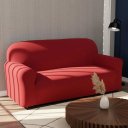 Ver imagem 7 de Capa para Sofá 02 Lugares Avulsa Coladinha Malha Elastica: Vermelho