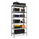 Ver imagem 5 de Estante Prateleira Aço Premium 6 Bandejas com Reforço 177cm x 92 cm X 30 cm Cinza - Rede Móveis
