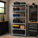 Ver imagem 3 de Estante Prateleira Aço Premium 6 Bandejas com Reforço 177cm x 92 cm X 30 cm Cinza - Rede Móveis