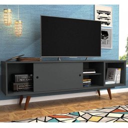 Rack para TV até 55 Polegadas 1 Porta Retrô 50 - 1 Rack para TV até 55 Polegadas 1 Porta Retrô 50 - 1