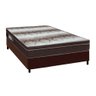 Cama Box King: Colchão Ortopédico Ortobom Light + Base Crc Courano Brown(186x198) - 1