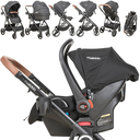 Ver imagem 3 de Carrinho de Bebe Bebe Conforto Base Isofix Kiddo Cosmos Preto