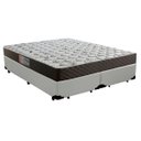 Ver imagem 1 de Cama Box Queen Colchão Mola Ensacada Acolchões + Box Sintético 68x158x198 - Branco