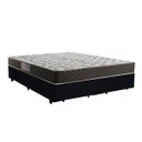Ver imagem 1 de Cama Box Queen Colchão Mola Ensacada Acolchões + Box Suede 70x158x198 - Preto