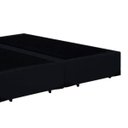 Ver imagem 3 de Cama Box Queen Colchão Mola Ensacada Acolchões + Box Suede 70x158x198 - Preto