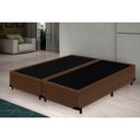 Ver imagem 3 de Cama Box Queen Colchão Mola Ensacada Acolchões + Box Suede 70x158x198 - Marrom