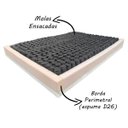 Ver imagem 5 de Cama Box Queen Colchão Mola Ensacada Acolchões + Box Suede 70x158x198 - Cinza