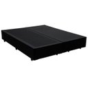 Ver imagem 2 de Cama Box Queen Colchão Mola Ensacada Acolchões + Box Sintético 70x158x198 - Preto