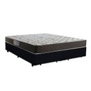 Ver imagem 1 de Cama Box Queen Colchão Mola Bonnel Acolchões + Box Suede 68x158x198 - Preto
