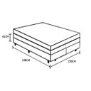 Ver imagem 6 de Cama Box Baú Queen Colchão Mola Bonnel Acolchões + Box Sintético 61x158x198 - Bege