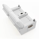 Ver imagem 7 de Poltrona do Papai Reclinável Cinema 2 Lugares Manual Baú Usb Haifa F05 Facto Branco - Lyam Decor