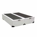 Ver imagem 3 de Cama Box Baú Queen Colchão Mola Bonnel Acolchões + Box Sintético 63x158x198 - Branco