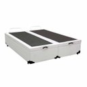Ver imagem 3 de Cama Box Baú Queen Colchão Mola Bonnel Acolchões + Box Sintético 67x158x198 - Branco