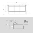 Ver imagem 7 de Sofá Retrátil/Reclinável Verona 2,30M Suede Velut Vermelho com Molas No Assento - King House