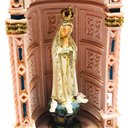 Ver imagem 3 de Capela Imagem Nossa Senhora de Fátima Resina 20 Cm