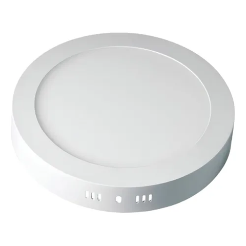 Painel Led de Sobrepor 18w Redondo 6500k Bivolt - Luz Branca Fria