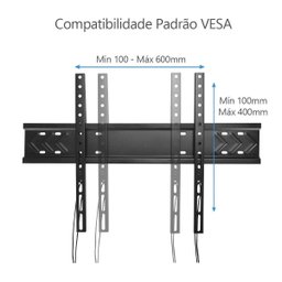 Suporte Fixo para Tv 32 a 86 de Parede Ff6 - Fitter Tech - 4