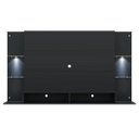 Ver imagem 7 de Painel com Suporte Tv até 60 Polegadas e 2 Leds Prateleiras de Vidro Vegas Multimóveis Preto