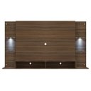 Ver imagem 7 de Painel com Suporte TV até 60 Polegadas e 2 LEDs Prateleiras de Vidro Vegas Multimóveis Madeirado