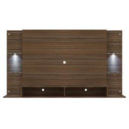 Painel com Suporte TV até 60 Polegadas e 2 LEDs Prateleiras de Vidro Vegas Multimóveis Madeirado - 7 Painel com Suporte TV até 60 Polegadas e 2 LEDs Prateleiras de Vidro Vegas Multimóveis Madeirado - 7