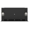 Painel TV 65 Polegadas com 2 Leds e Prateleiras de Vidro Vegas Premium Multimóveis Preto - 7