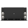 Painel TV 65 Polegadas com 4 LEDs e Prateleiras de Vidro Vegas Premium Multimóveis Preto - 7