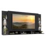 Painel TV 65 Polegadas com 4 LEDs e Prateleiras de Vidro Vegas Premium Multimóveis Preto - 3