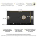 Ver imagem 4 de Painel com Suporte TV 65 Polegadas e 2 LEDs Vegas Premium Multimóveis Preto