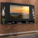 Ver imagem 3 de Painel com Suporte TV 65 Polegadas e 2 LEDs Vegas Premium Multimóveis Preto