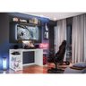 Mesa Gamer com Painel e Suporte TV 55 Polegadas Guilda Plus Multimóveis Branco/Preto/Madeirado - 7