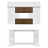 Mesa Gamer com Painel Tv 55 Polegadas e Prateleira Guilda Plus Multimóveis Branco/madeirado - 6