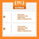 Ver imagem 2 de KIT - Jogo de Faca e Garfo Buzios 12 Peças em Aço Inox IBAG - Tramontina