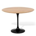Ver imagem 1 de Mesa de Jantar Tulipa Saarinen Redonda 150cm - Freijó - Preto