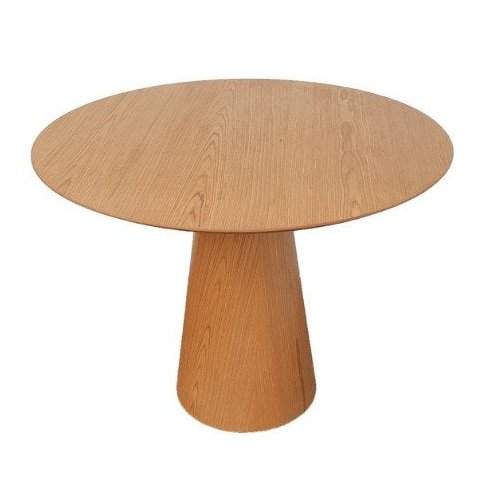 Mesa de Jantar Cone 80cm Base Madeira Freijó Tampo Freijó - Marrom