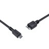 Cabo para Hd Externo Usb Tipo-c para Micro Usb B 3.0 1 Metro Preto Pcyes - 1