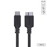 Cabo para Hd Externo Usb Tipo-c para Micro Usb B 3.0 1 Metro Preto Pcyes - 5