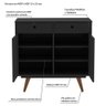 Aparador Buffet 80cm 2 Portas 2 Gavetas Retrô 90  - 7