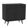Aparador Buffet 80cm 2 Portas 2 Gavetas Retrô 90  - 5