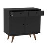 Aparador Buffet 80cm 2 Portas 2 Gavetas Retrô 90  - 4