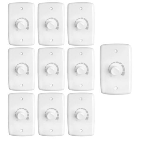 Kit 10 Controle Ventilador Dimer Luz 4x2 1000 W Bivolt 326 Rima