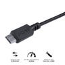 Cabo Usb a 2.0 para Usb Tipo-c para Celular Smartphone 50cm Preto Puacp-05 Pcyes - 3