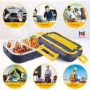 Ver imagem 5 de Marmita Elétrica Casa e Veicular 3 Divisórias Inox 1,5l