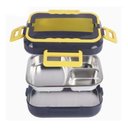 Ver imagem 4 de Marmita Elétrica Casa e Veicular 3 Divisórias Inox 1,5l