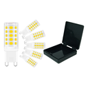 Ver imagem 1 de Kit 10 Lâmpada Led G9 Halopin 5w 33 Led Branco Quente Cozinha Banheiro Arandela