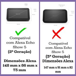 Suporte de Alexa Echo Show 5 - 2ª Geração - Gato Mod I - 7