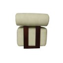 Ver imagem 2 de Poltrona Decorativa Livi Design Slim Orgânica Arredondada Boucle Bege