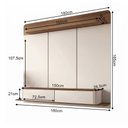 Ver imagem 3 de Conjunto Sala Painel Suspenso Tv 70" Concept + Sofá Orgânico Charlie 3 Lugares Linho - Off-white