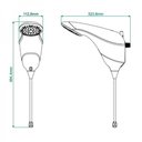 Ver imagem 2 de Ducha Chuveiro Zagonel Sublime Eletrônico Branco 110v